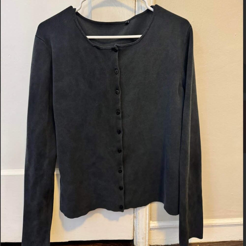 Black Cardigan Top